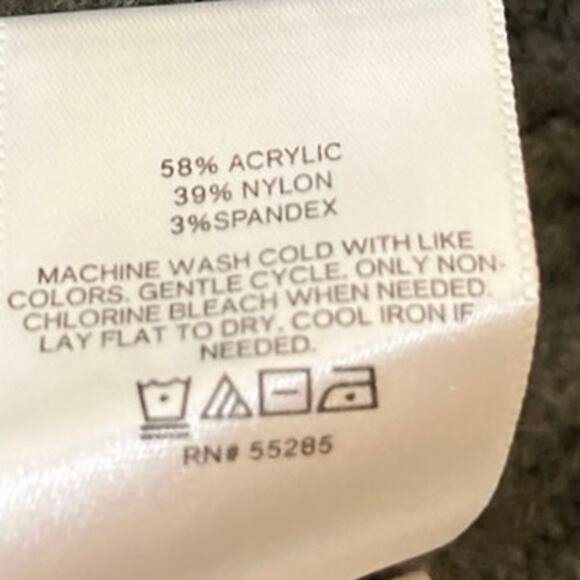 Express Women's Gray Pullover Long Sleeve Crew Neck Knitted Sweater Top Size S - Picture 4 of 4